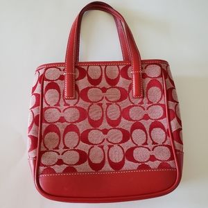 Red Coach Bag